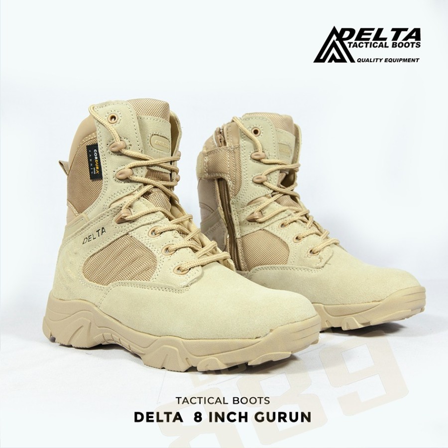 Sepatu Delta 8 Inch Sepatu Delta Gurun Sepatu Delta Hitam 8 Inci STOCK DITANYAKAN TERLEBIH DAHULU