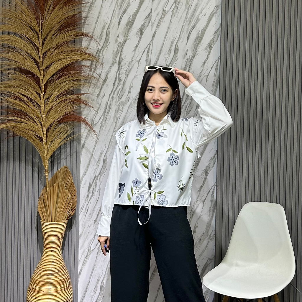 RF - VEST MOTIF BUNGA / VEST WANITA PITA