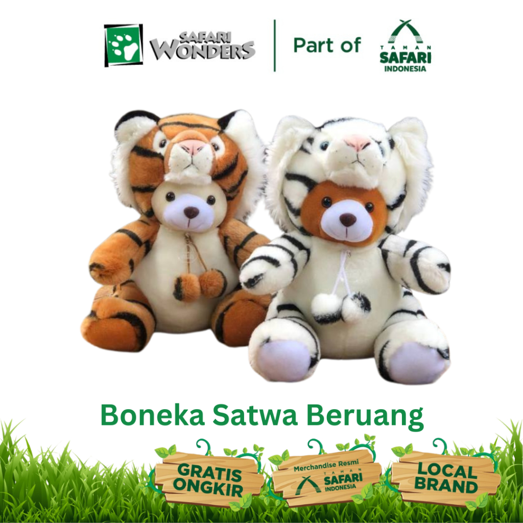 Taman Safari Boneka Sitting Bear | Lokal Brand Plush Toys