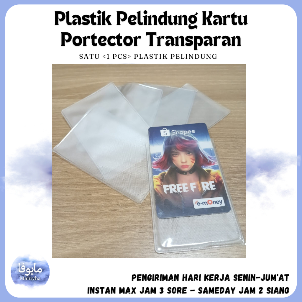 

Plastik Pelindung Kartu | Protecktor Transparan Kartu | Cover Pelindung ID Card