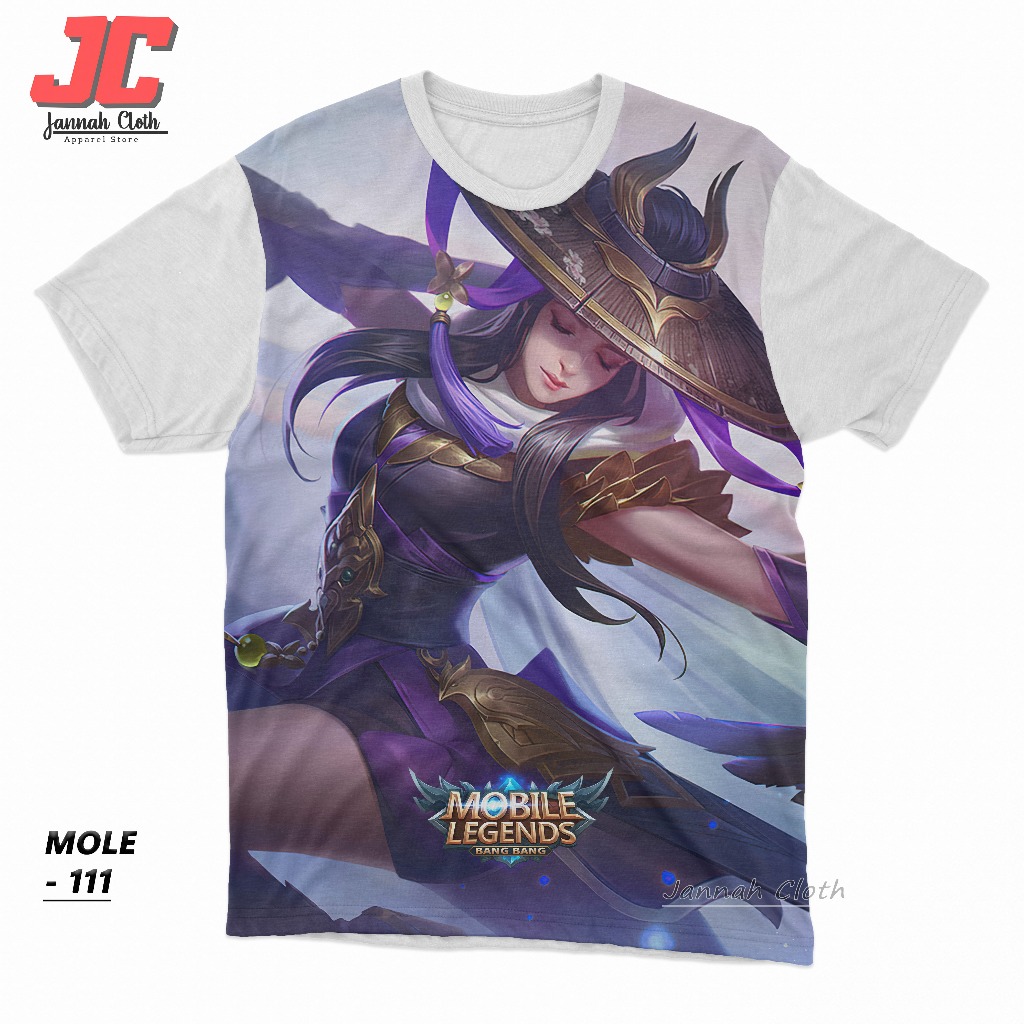 Kaos Game Mobile Legends Hero Fanny Skylark Epic Kode M-111 Sablon Digital Printing