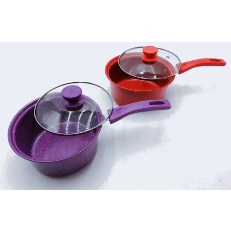 Panci susu Warna tutup kaca