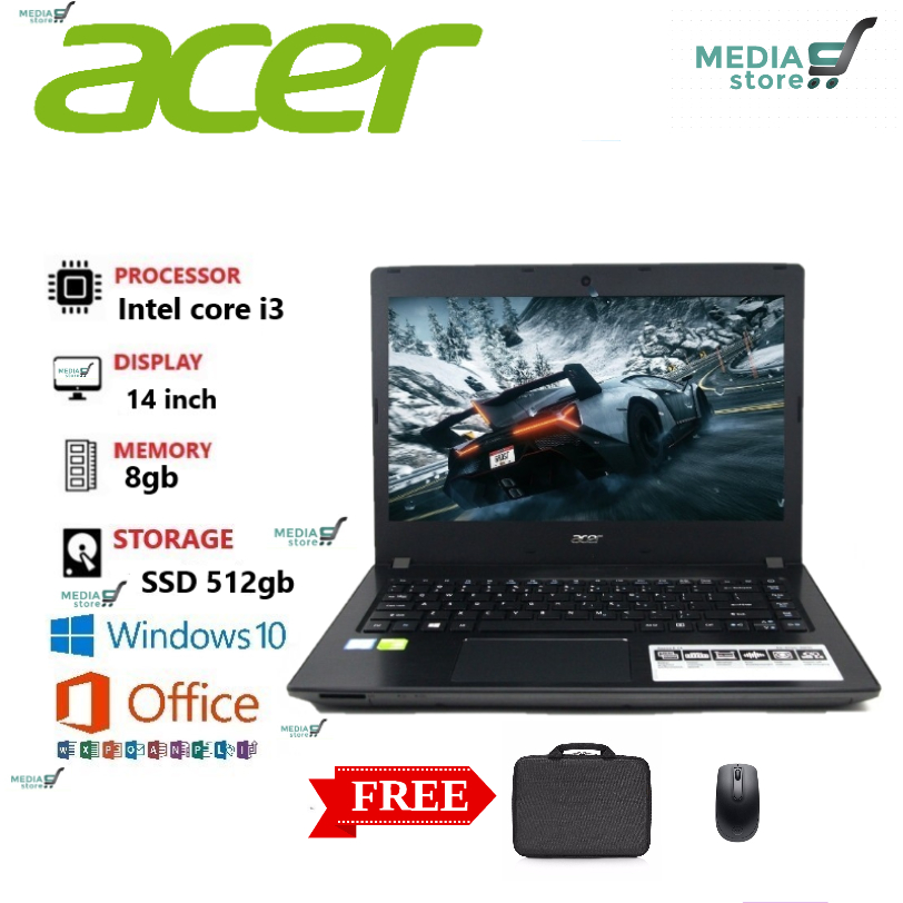 BIG SALE LAPTOP ACER INTEL CORE i3 RAM 8GB/SSD 512GB