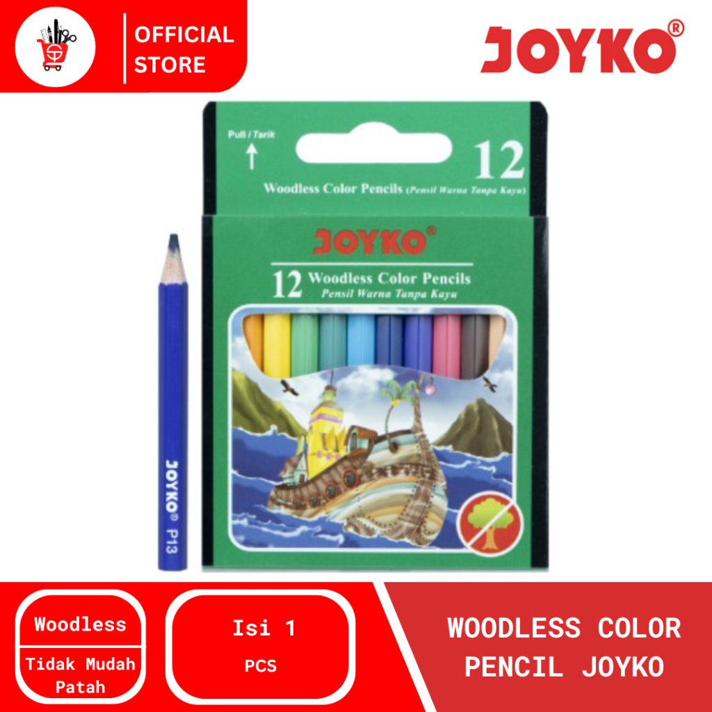 

Color Pencil | Pensil Warna Joyko CP-107 12 Warna (1 SET)