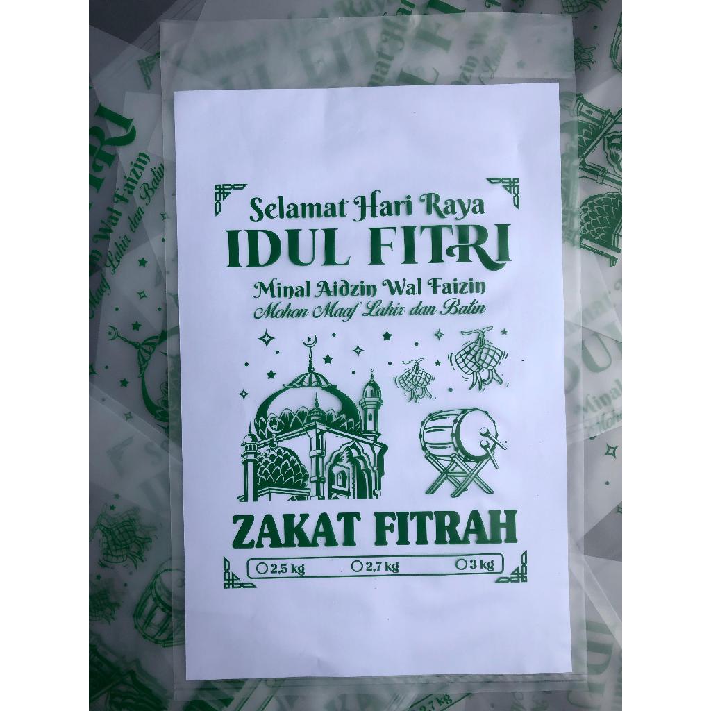 Plastik Beras Zakat Fitrah 3kg Lebih Tebal 5micron HDPE ORI TIDAK MUDAH SOBEK