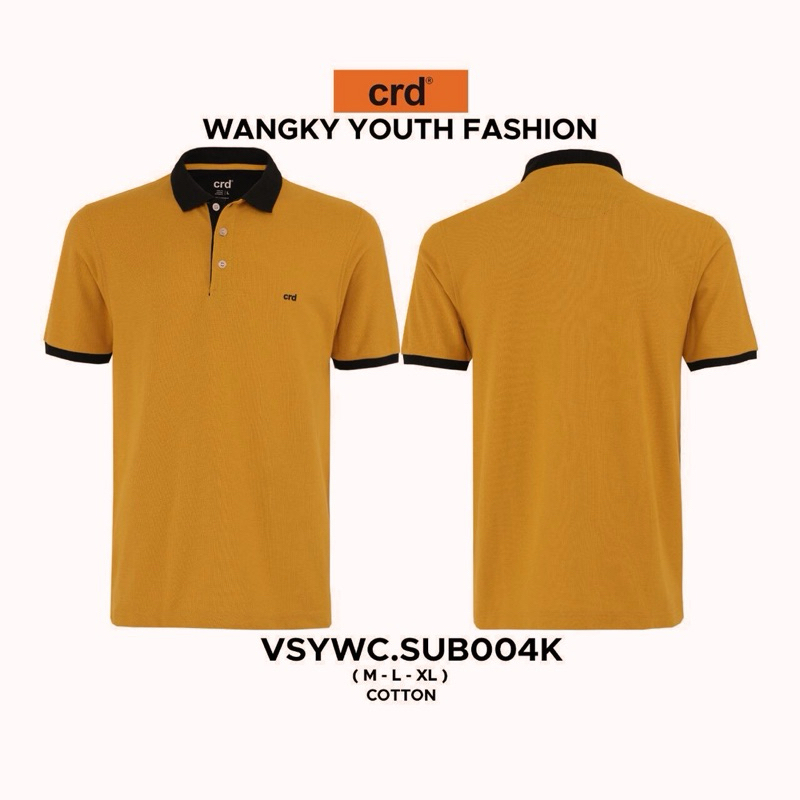 kaos krah pria dewasa’ CRESSIDA 100% ORIGINAL