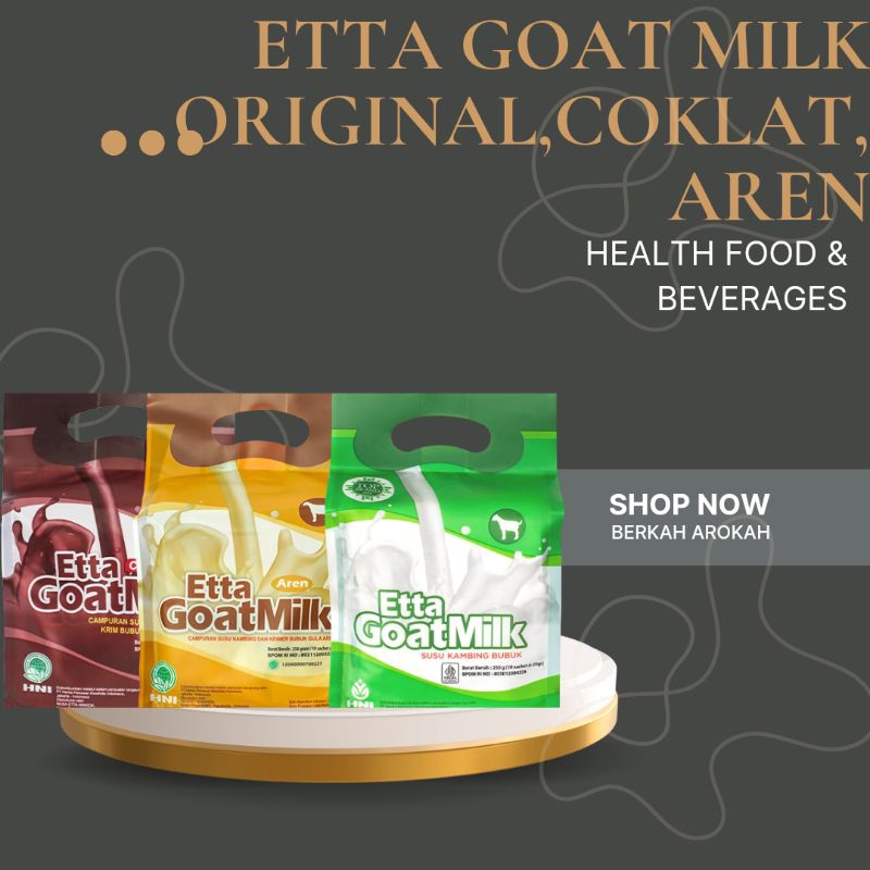 

Etta Goat Milk Original Coklat Aren