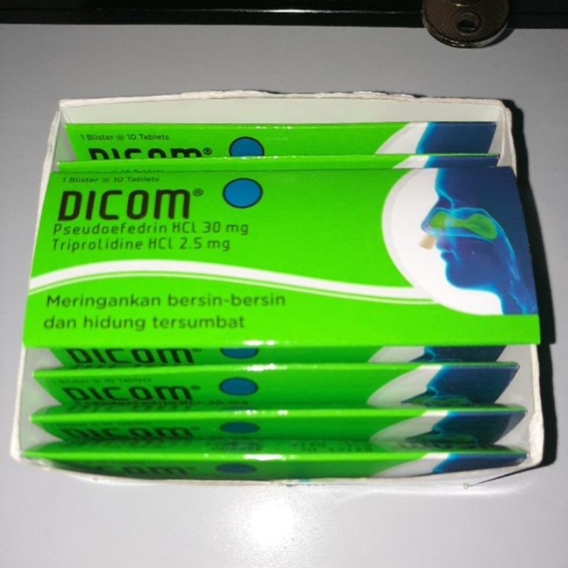 Dicom Tablet (Meringankan bersin dan hidung tersumbat)