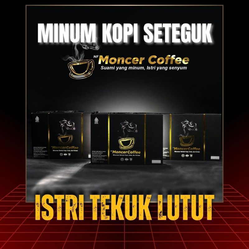 

KopiMonceerr Coffee Original Kopi Stamina Pria Kuat Tahan Lama Siap Ngegas Sampe Lemas 1 Box 8 Sachet