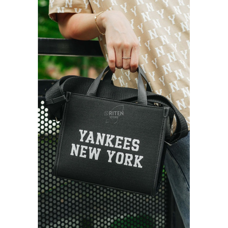 MLB Korea NY Canvas Tote Bag Black Original / Tas MLB Authentic