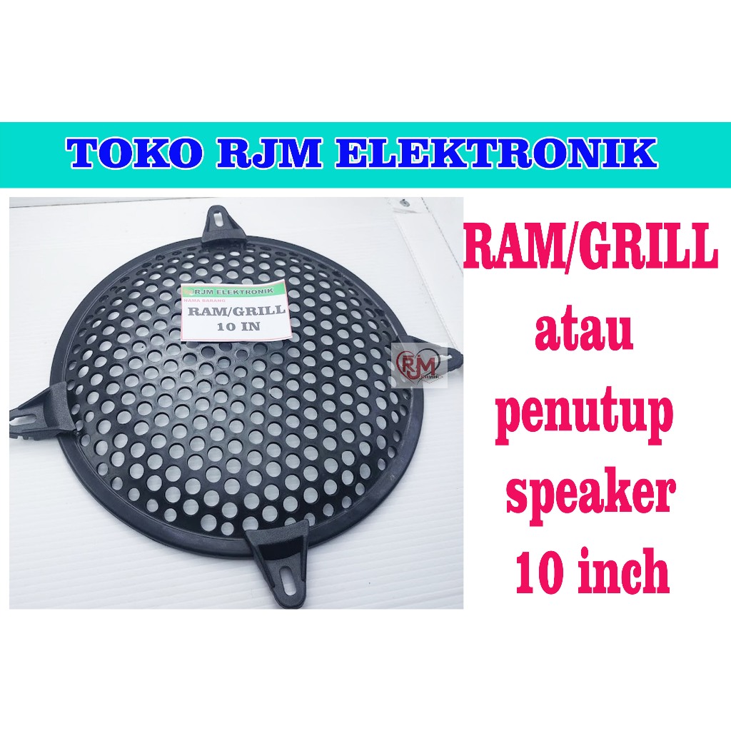 ram atau grill penutup speaker 10 inch