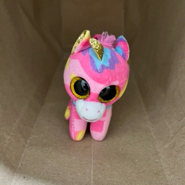 Boneka Ty Beanie Boos Fantasia Unicorn Pink