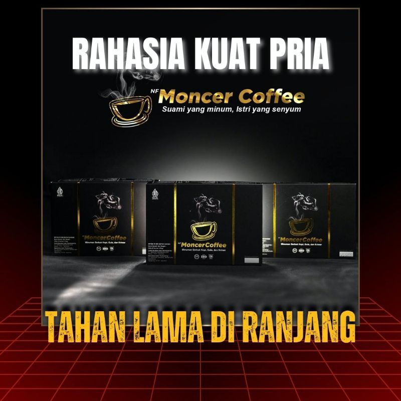 

KopiMonceerr Coffee Original Kopi Herbal Stamina Pria 10X Lebih Kuat Tahan Lama 1 Box Isi 8 Sachet