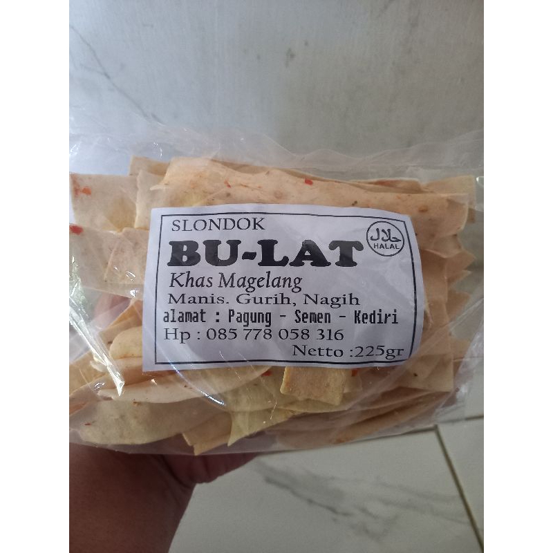 

slondok cap Bu-Lat Khas Magelang Manis Gurih nagih- Pagung Semen Kediri