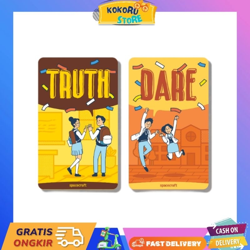 [READY] KARTU PERMAINAN TRUTH OR DARE EDISI ANAK SEKOLAH
