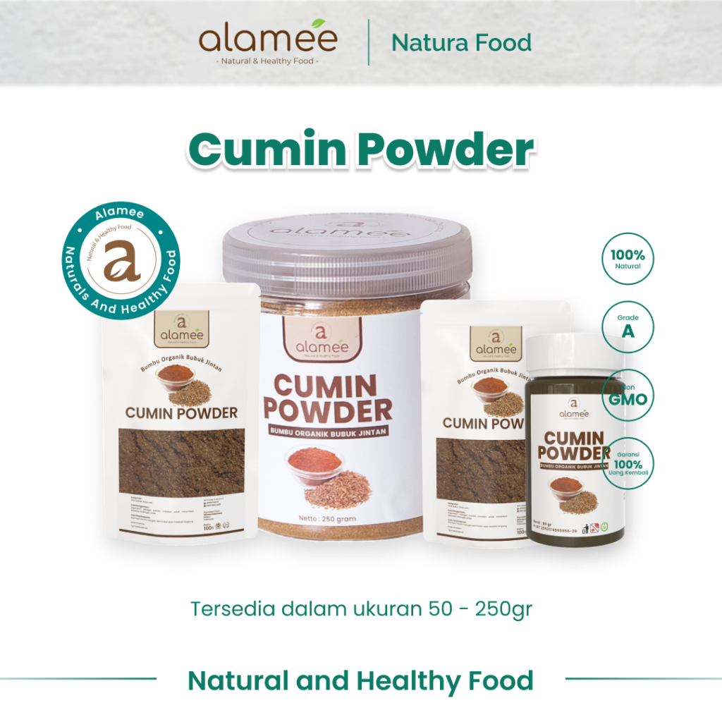 

ALAMEE Bumbu Dapur Jintan Bubuk Cumin Powder Bumbu Dapur Instan Jinten Ground Caraway Seasoning