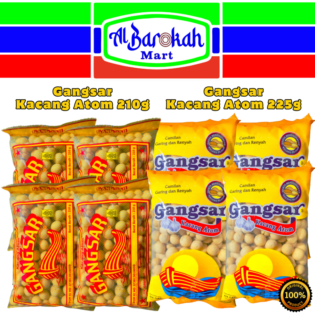 

Gangsar Kacang Atom 225g | Gangsar Kacang Atom 210g