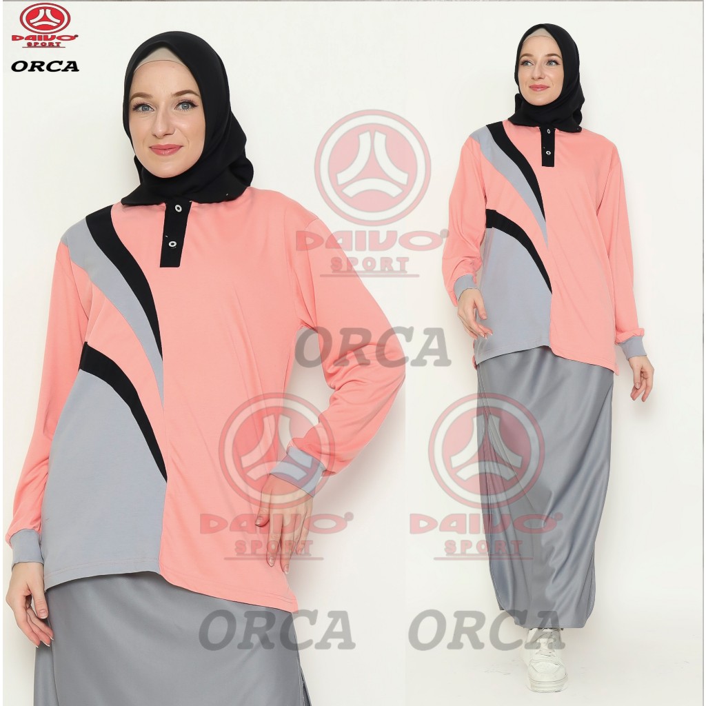 Rok Celana one set olahraga / Setelan Baju olahraga tunik muslimah / setelan baju olahraga celana