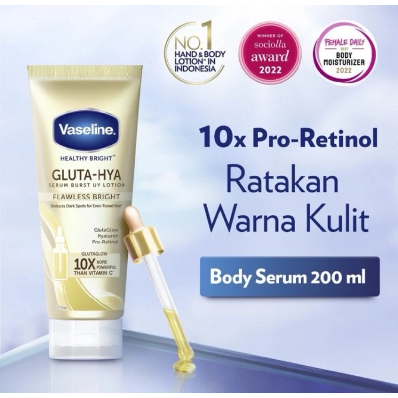 Vaseline Gluta-Hya Body Serum Body Lotion EXP 2026