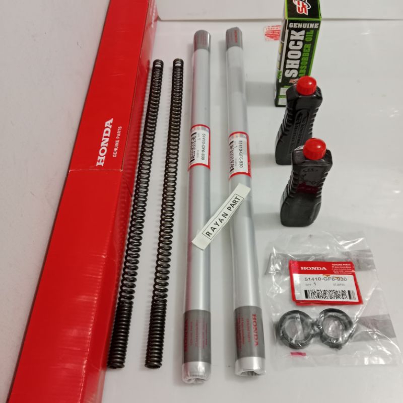 As shock depan honda win win win komplit sok+sil+per+oli GF6 original