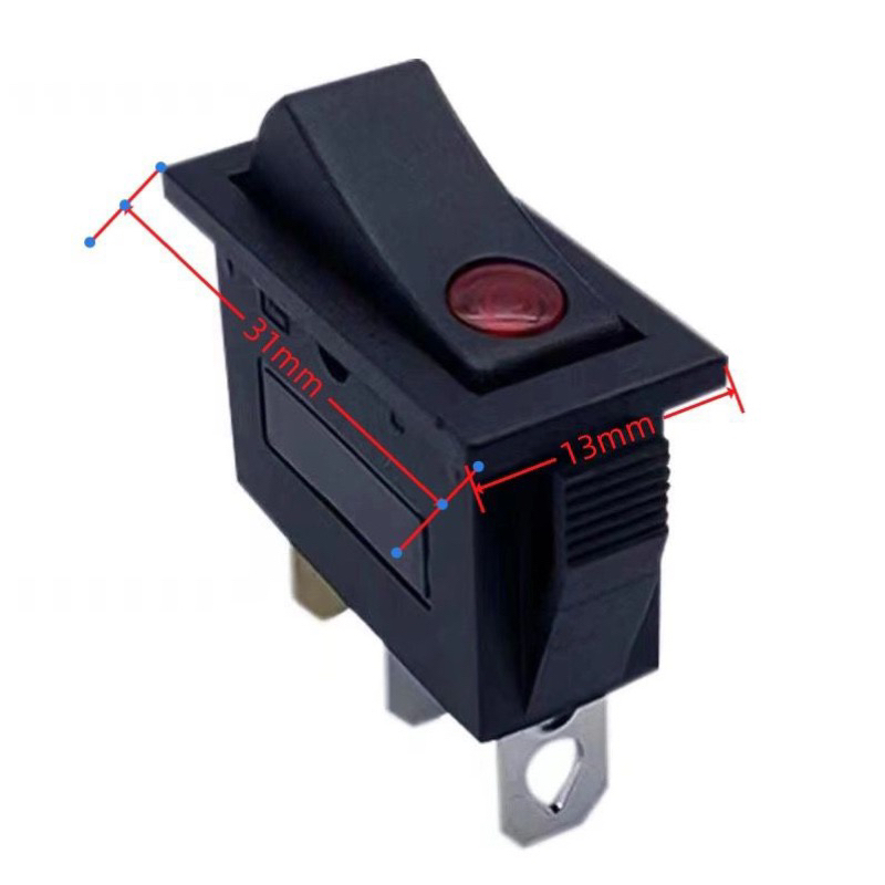 Saklar KCD3 3 kaki 16A 250V Light Switch Rocker ON-OFF