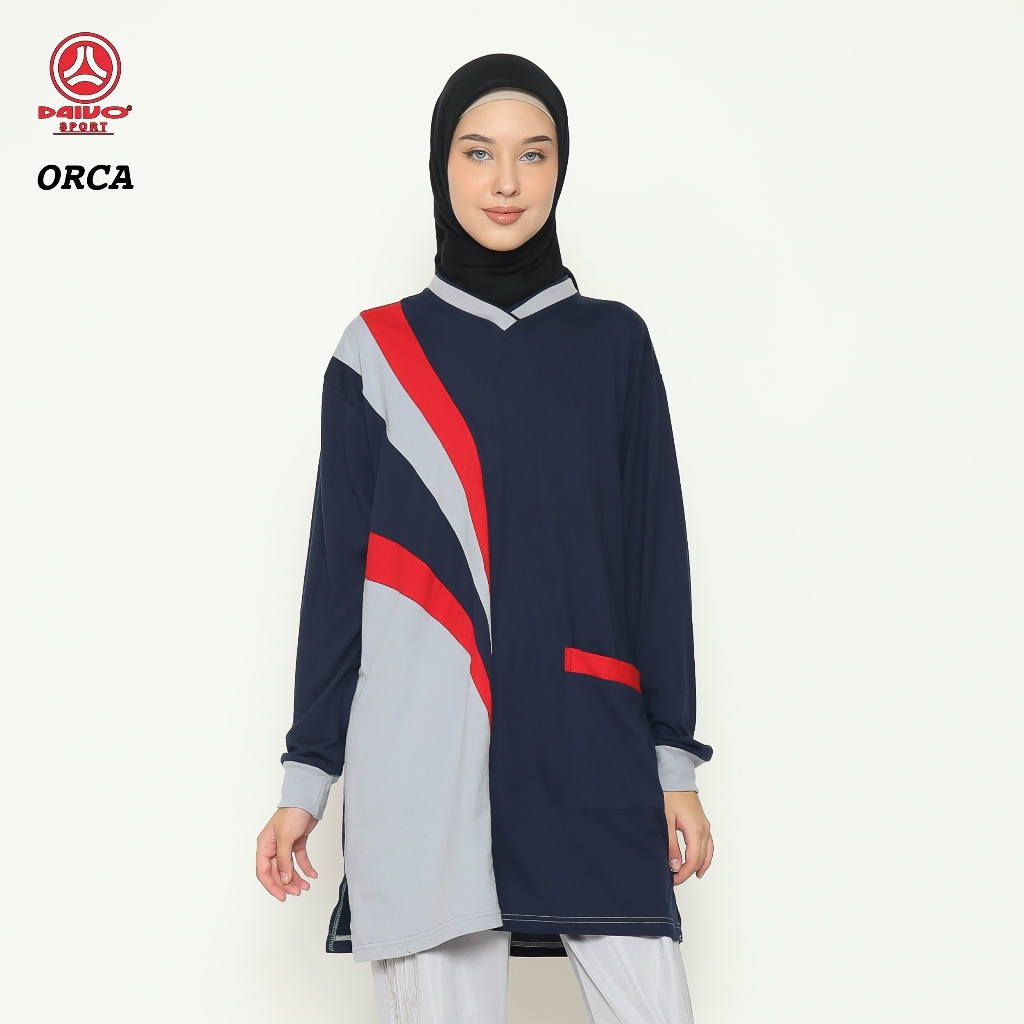 atasan olahraga muslimah tunik wanita/baju kaos olahraga muslim/baju olahraga muslimah tunik wanita