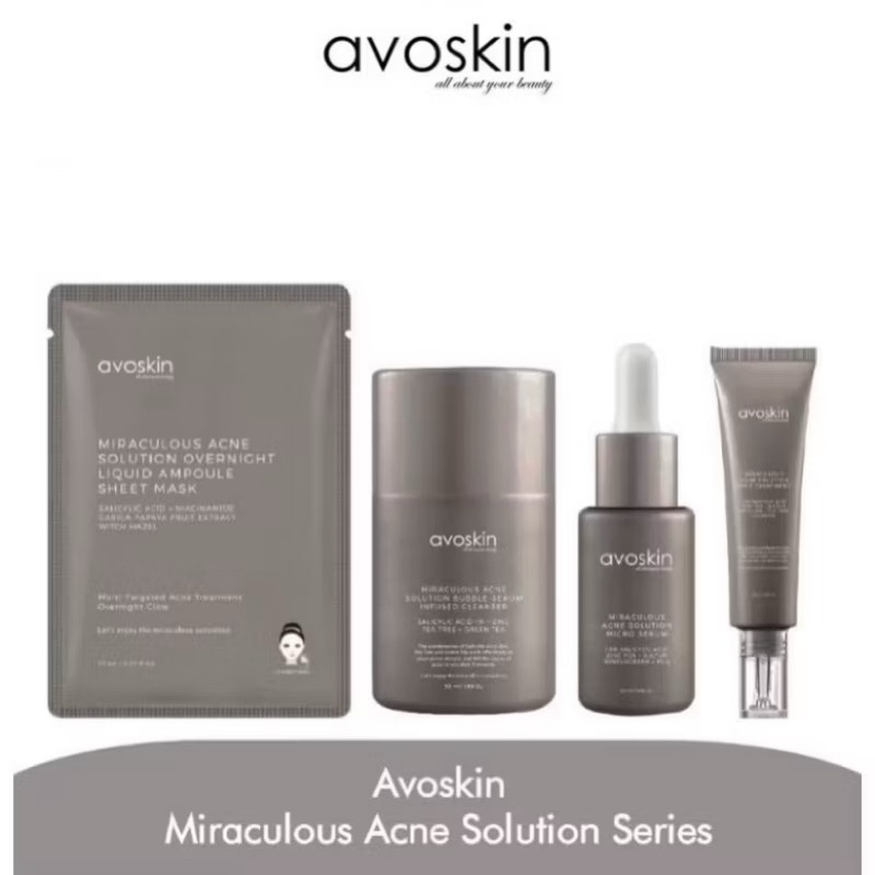 Avoskin Miraculous Acne Solusion Series | Serum Acne Solution Avoskin