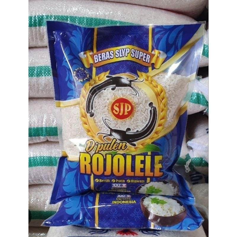 

Beras Rojo Lele SJP kemasan 1 kg / Beras Rojolele D'pulen 1 kg