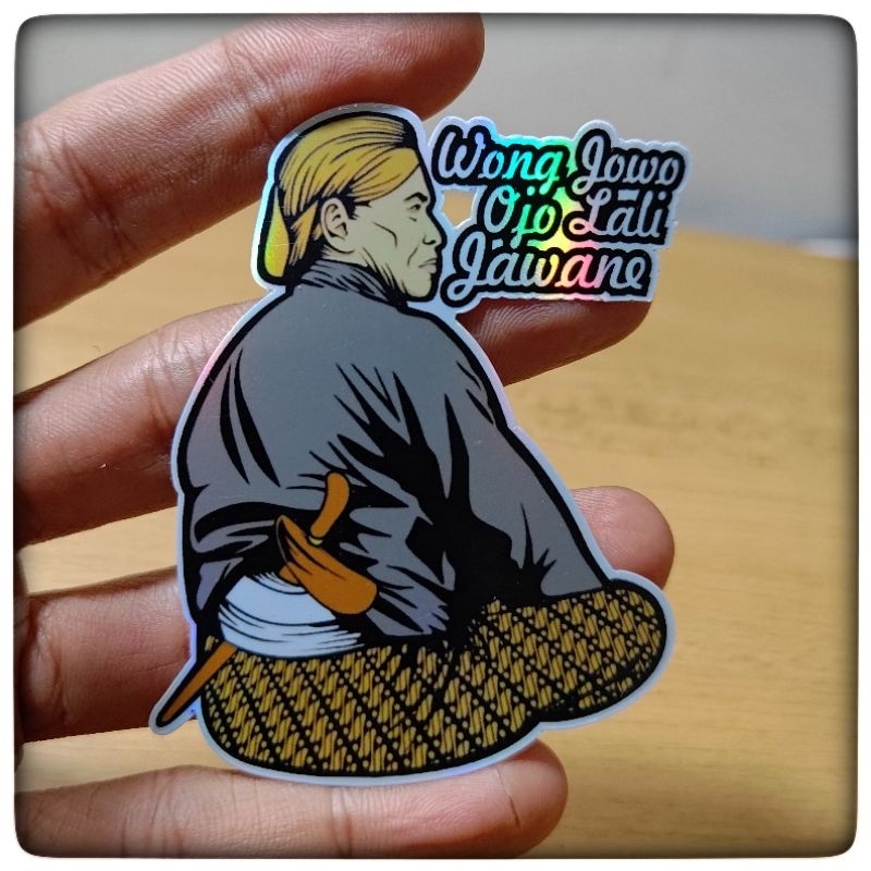 

stiker Jawa, wong jowo Ojo lali jawane helogram