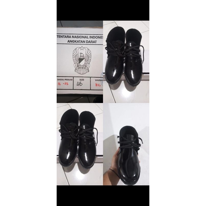 sepatu pdh TNI / polri / satpam