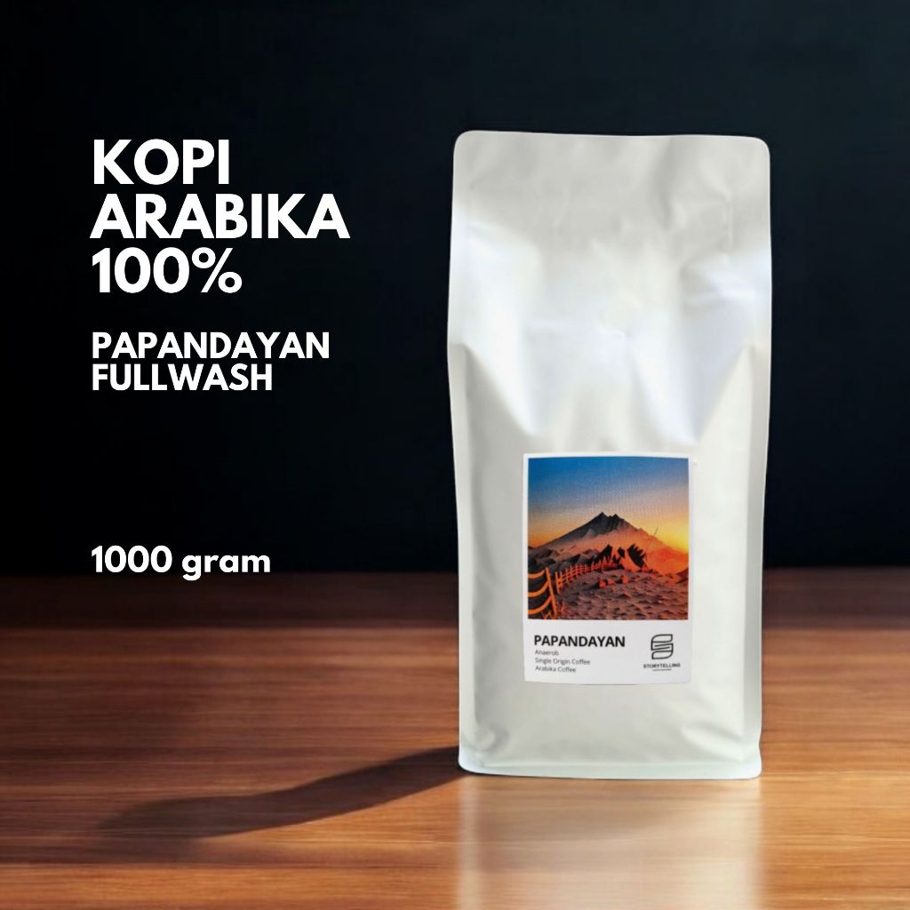 

Kopi Arabika Papandayan West Java fullwash 1000 gram / 1 kg / biji atau bubuk