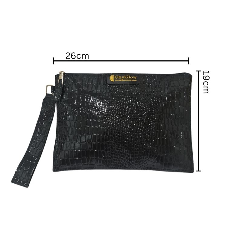 OXY POUCH Dompet Hitam 26cm x 19cm