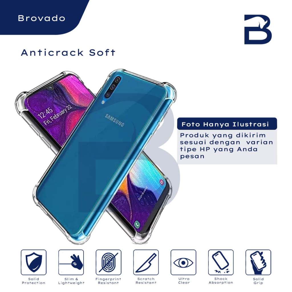 Casing Samsung A03 / A03s / A03 Core / M03 Anticrack Soft Bening Silikon Jelly TPU Transparan