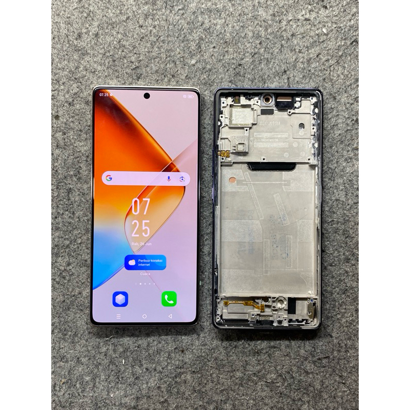 LCD TS TOUCHSCREEN FULLSET FRAME INFINIX NOTE 40 X6853 ORIGINAL COPOTAN HANDPHONE