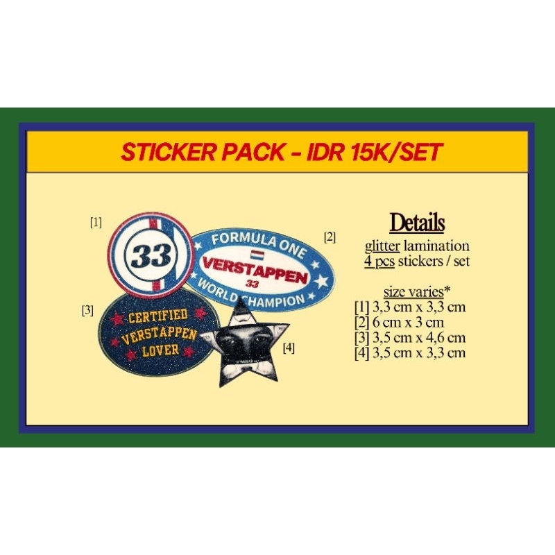 

f1 fanmade / formula stickers <sticker pack>