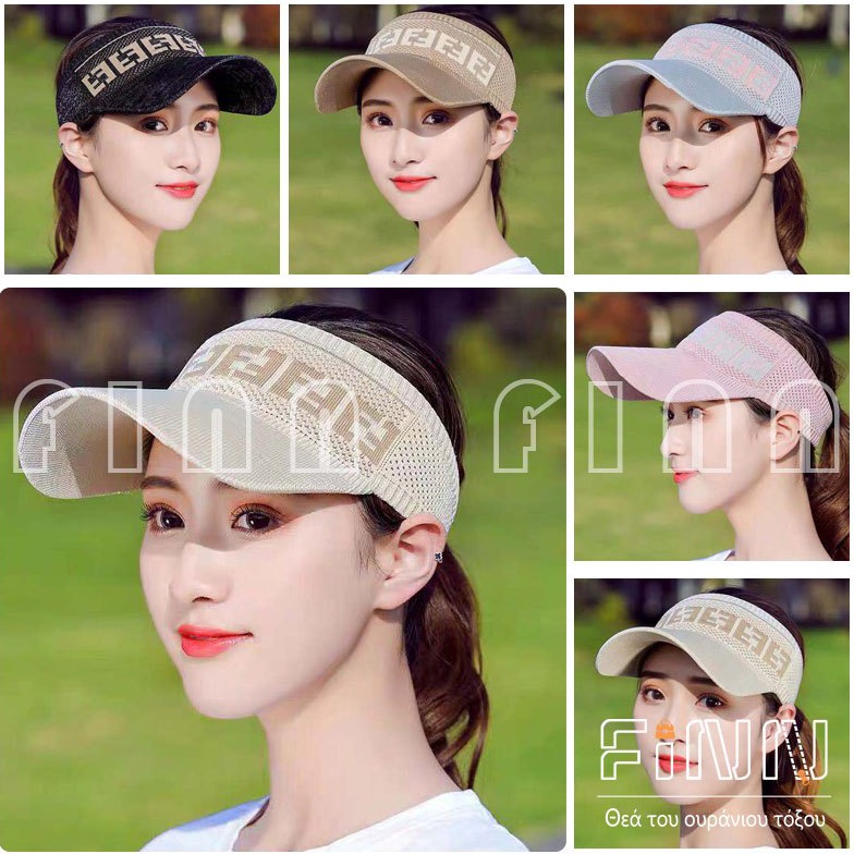 Promo Sekarang Finn  Topi Baseball Wanita Aksen Glitter Topi Rajut Bolong Atas Topi Senam Hijab