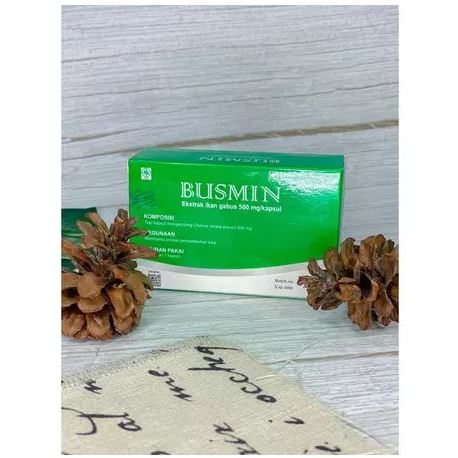 Busmin Kapsul BUSMIN Busmin Box Ekstrak Ikan Gabus, Busmin Kapsul Suplemen, Busmin Kapsul 500mg