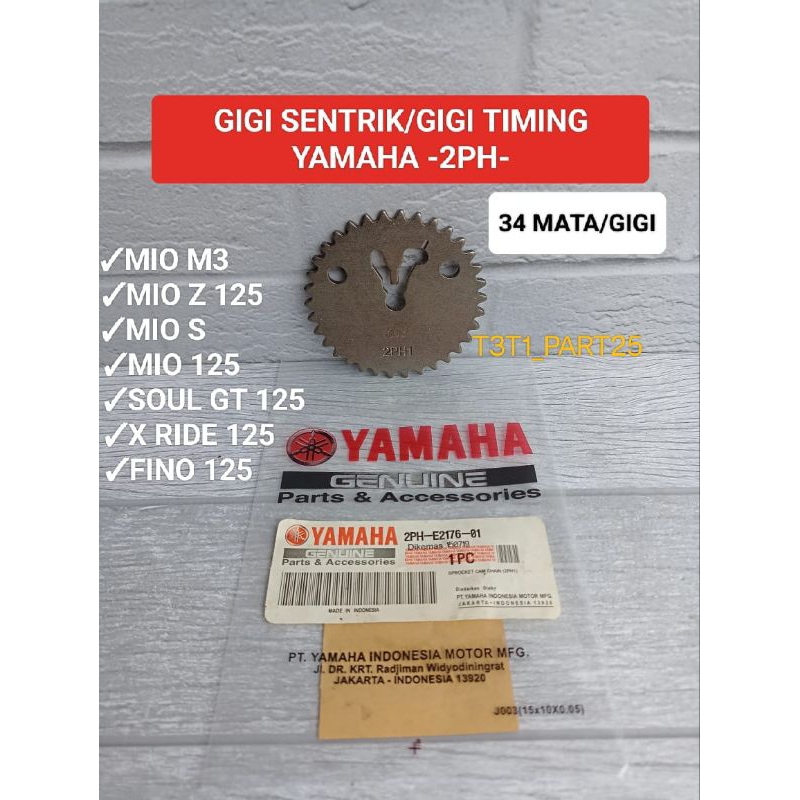 Gigi sentrik (2ph) gigi timing Mio M3/Mio z 125/x ride 125/Fino 125/soul GT 125/Mio s/Mio 125