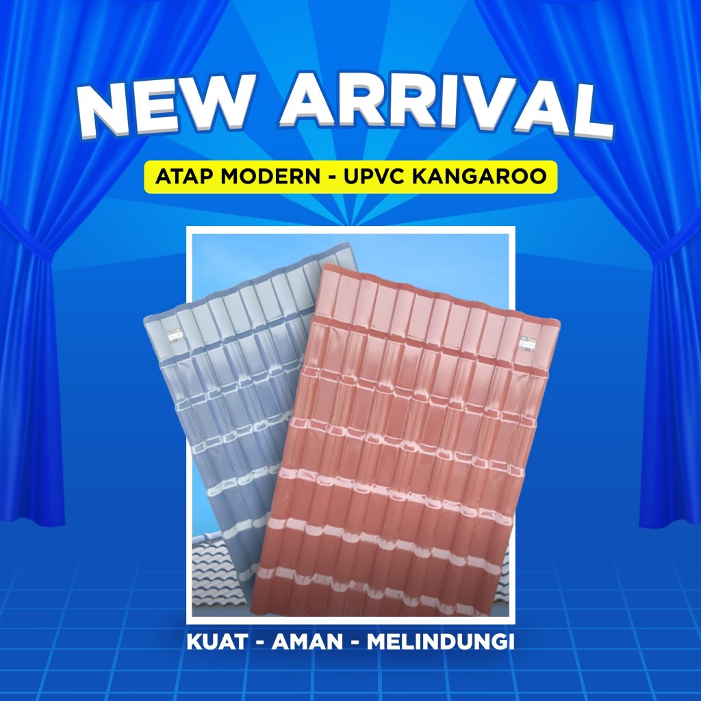 Atap Genteng UPVC Tebal Tahan Segala Cuaca Dan Anti Pecah - Genteng UPVC Kangaroo Jepara