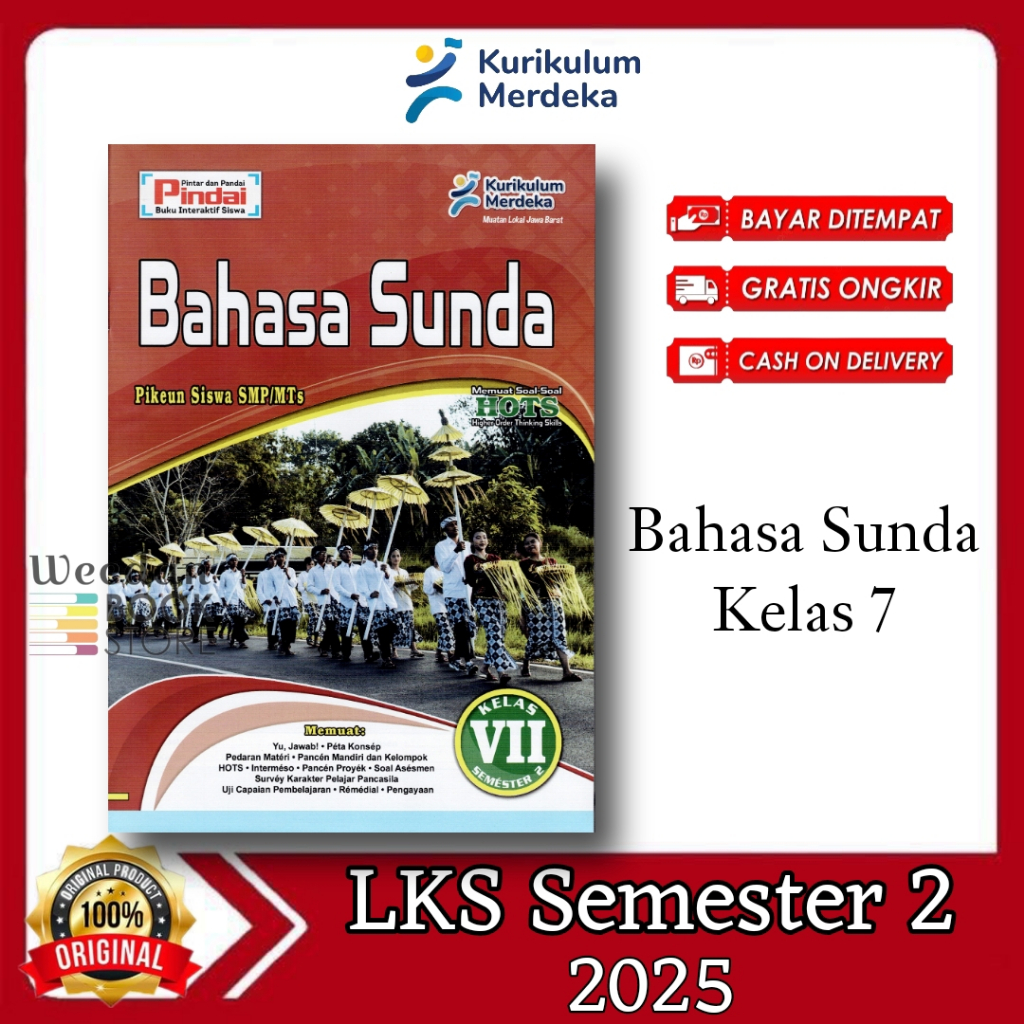 [ 2025 ] Buku Lks Pindai BAHASA SUNDA Kelas 7 Smp Semester 2 Kurikulum Merdeka Cv Arya Duta Terbaru
