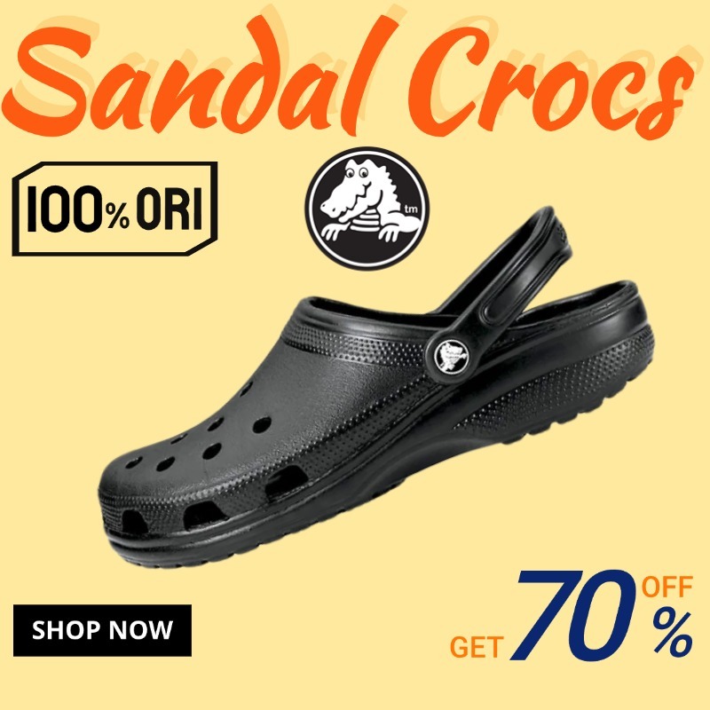 Crocs Sandal Pria/Crocs Classic Clog/Sandal crocs/sandal crocs Wanita/Crocs Pria