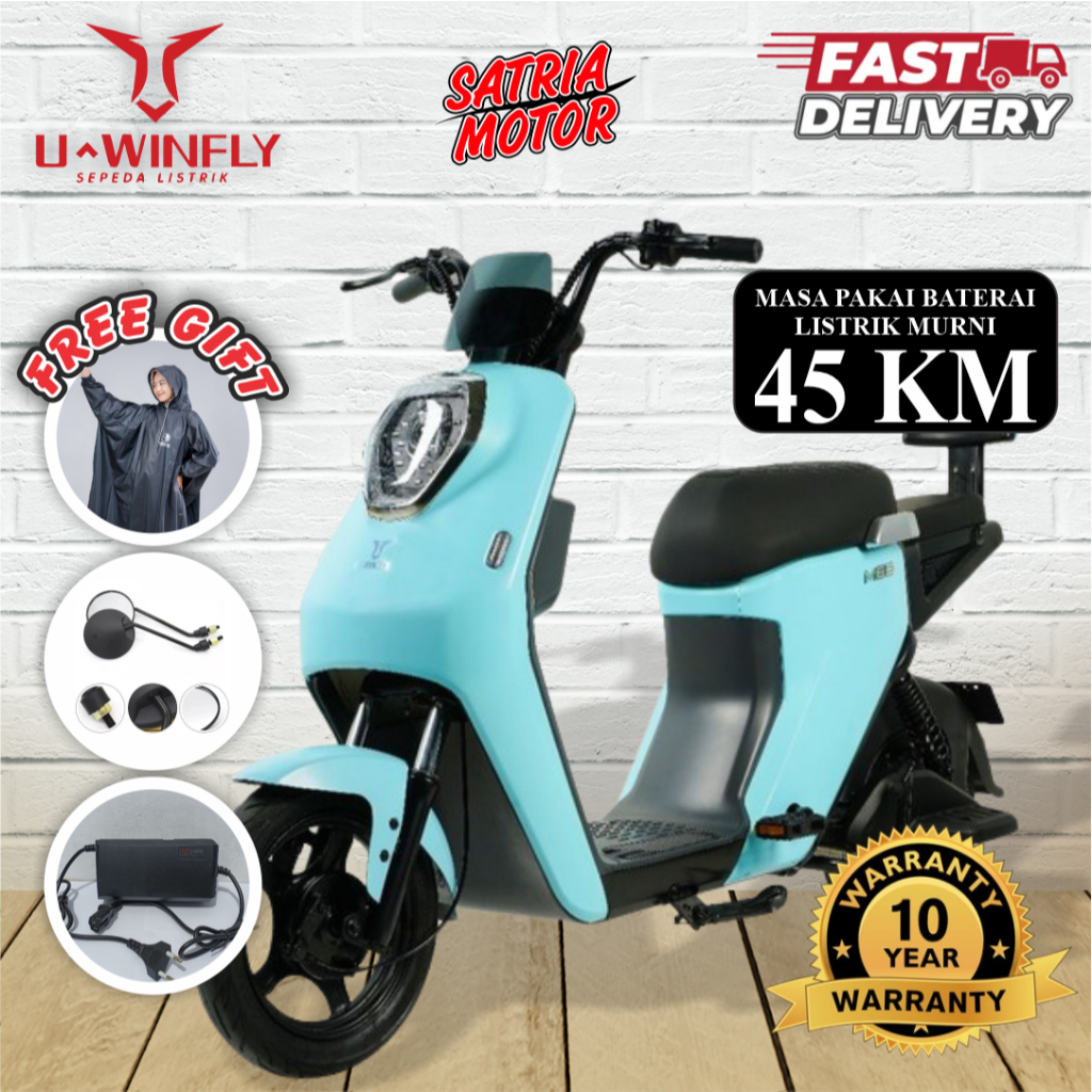 New Series Sepeda Listrik terbaru m60 2024 Garansi Resmi uwinfly / Motor Sepeda Listrik uwinfly mura