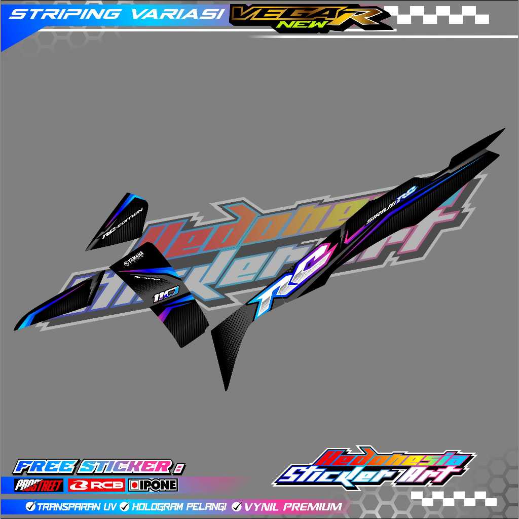 STRIPING VARIASI YAMAHA VEGA R SIRIUS RC / STICKER LIST MOTOR YAMAHA VEGA R SIRIUS RC