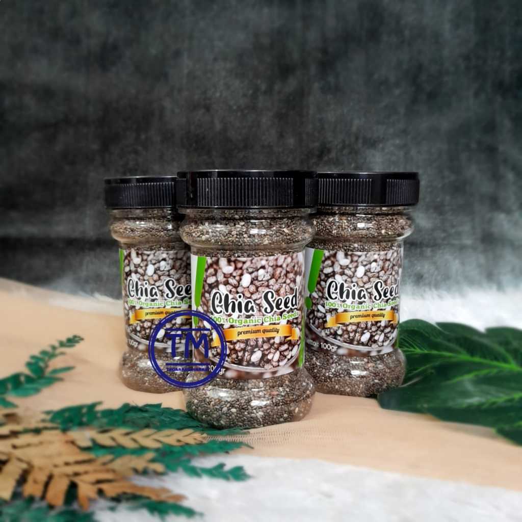 

Chia Seed 100gr PREMIUM QUALITY (Free Sendok Kecil) - Organic Food Chia Seeds