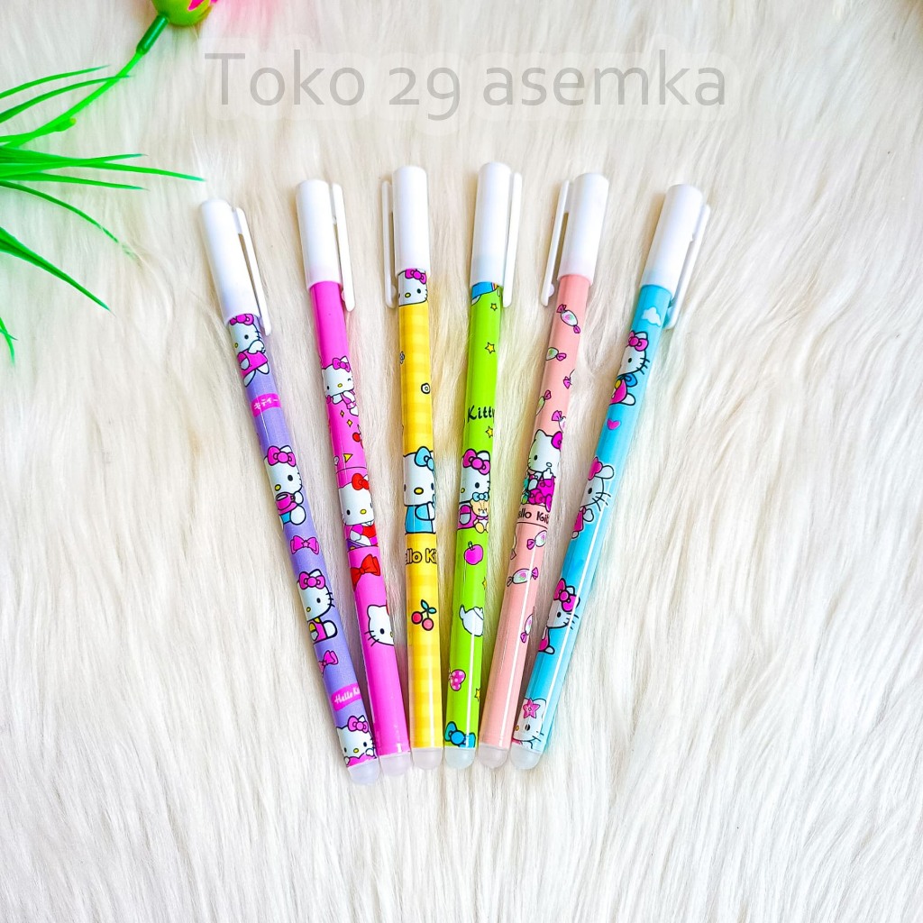 

PULPEN BISA DIHAPUS ODEMEI MOTIF HELLOKITTY PEN ALAT TULIS BOLPOIN UNIK IMUT MURAH PEN GEL BUAH LUCU MURAH PENA