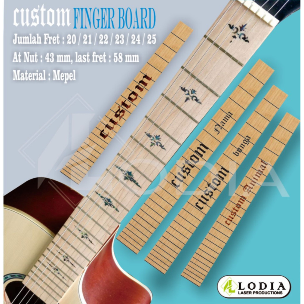 CUSTOM FRETBOARD/ FINGERBOARD INLAY GITAR
