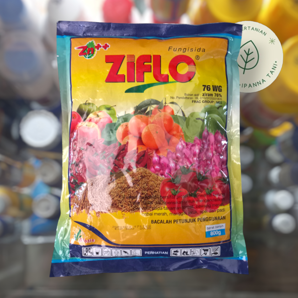 FUNGISIDA ZIFLO 76WG | ZIPLO 800GR – PENGENDALI PENYAKIT PADA TOMAT, MANGGA, JERUK, APEL DLL