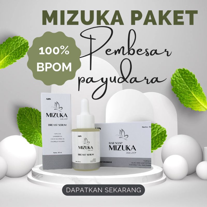 PAKET AMPUH MIZUKA SABUN DAN MIZUKA BREAST SERUM PEMBESAR PAYUDARA AMPUH PERMANEN PENGENCANG PAYUDAR