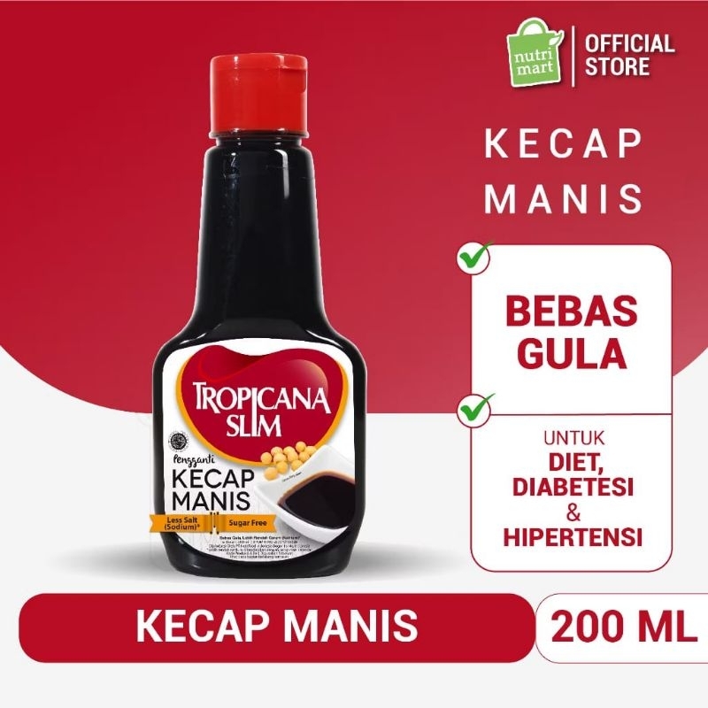 

Tropicana Slim Kecap Manis 200ml |Bebas Gula Rendah Garam