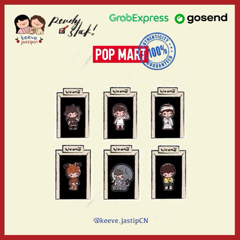 <FAST PO> POPMART HIRONO STICKERS SET OFFICIAL